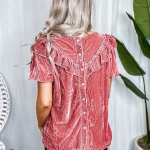 POL Velvet Mauve Top